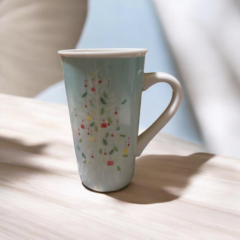 Starbucks 16 oz Festive Holiday Mug with Tree Design 2019